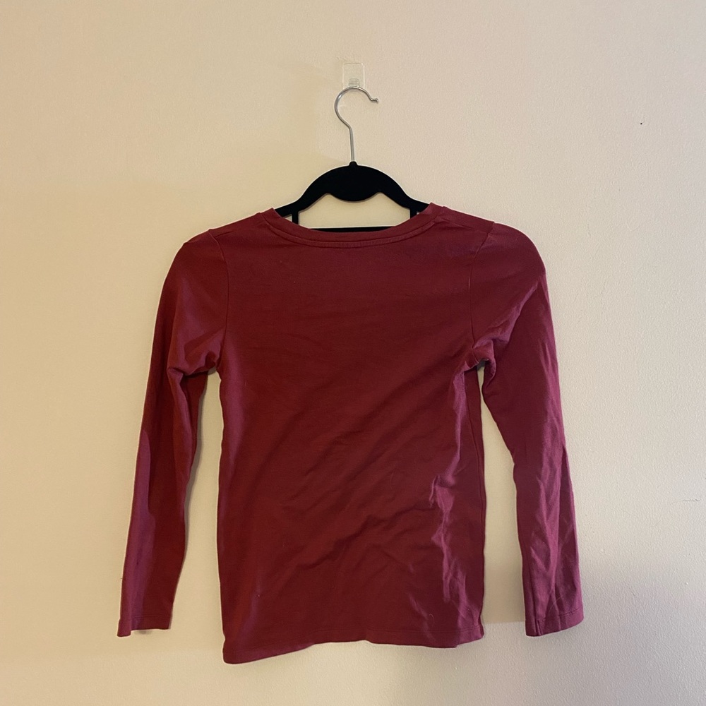 Old Navy Maroon/Pink Long Sleeve